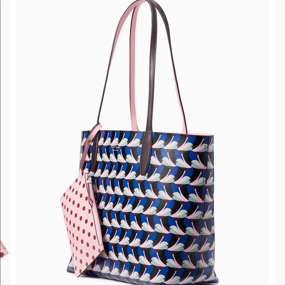 Kate Spade♠️Love Birds Arch Reversible Tote - Picture 2 of 4